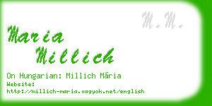 maria millich business card